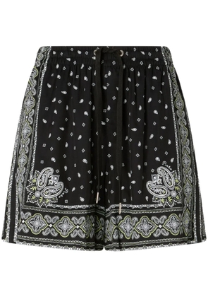PINKO paisley-print shorts - Black
