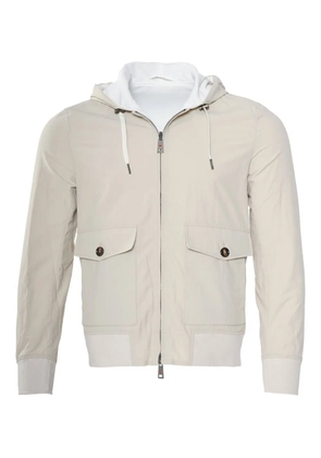 Kiton Kired hooded reversible jacket - Neutrals