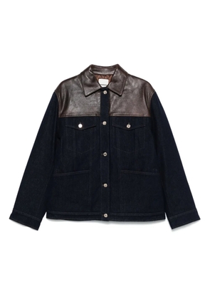 SANDRO panelled denim jacket - Blue