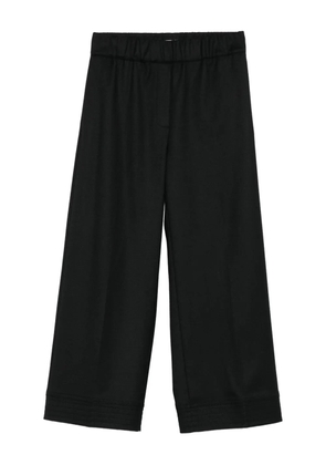 D.Exterior elasticated-waistband trousers - Black
