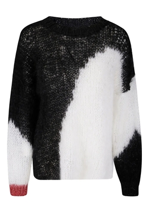 Handmade Manson open-knit sweater - Black