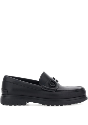 Ferragamo Tobia leather loafers - Black