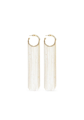 Forte Forte chain-drop hoop earrings - Gold