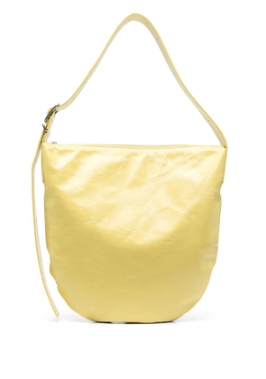 Jil Sander polished-finish leather tote bag - Yellow