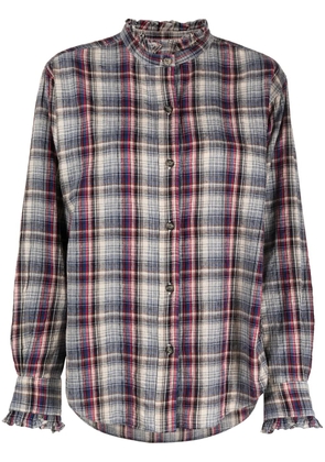 MARANT ÉTOILE Saoli checked shirt - Blue