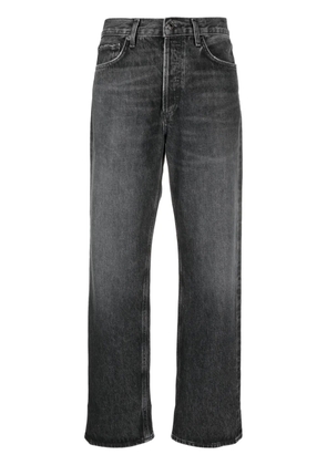 AGOLDE high-rise cropped jeans - Black