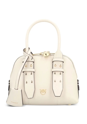 PINKO mini Escape leather bowling tote bag - Neutrals