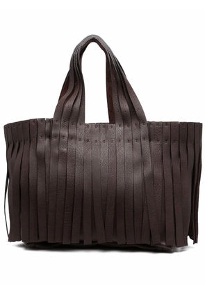 Valentino Garavani fringed tote bag - Brown