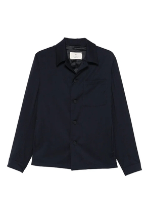 Manuel Ritz pocket button-up shirt jacket - Blue