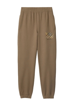 Burberry Equestrian-Knight check jogging pants - Brown