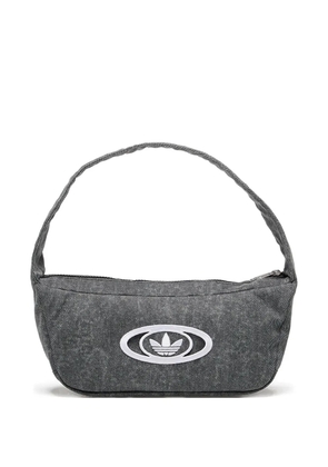 adidas small stripes-detail shoulder bag - Grey