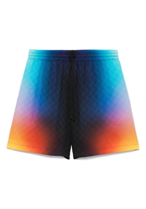 Casablanca gradient silk shorts - Blue