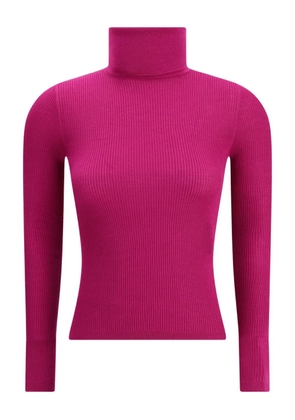 Saint Laurent roll-neck ribbed sweater - Pink