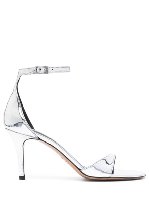 ISABEL MARANT Ailisa leather sandals - Silver