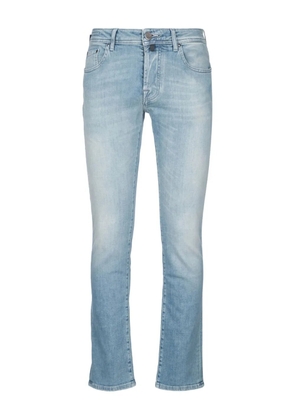 Jacob Cohën patch-detail cotton jeans - Blue