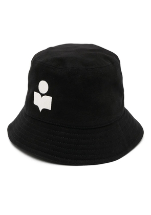 ISABEL MARANT Haley embroidered-logo bucket hat - Black