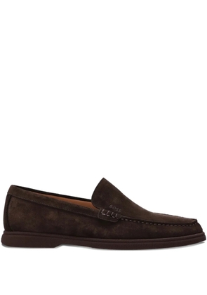 BOSS suede loafers - Brown