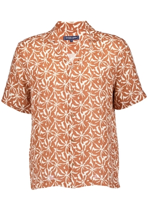 Frescobol Carioca floral-print shirt - Brown