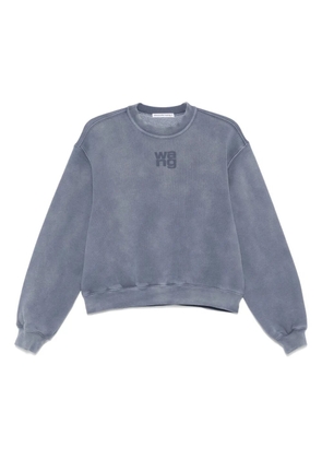 Alexander Wang logo-embossed sweatshirt - Blue