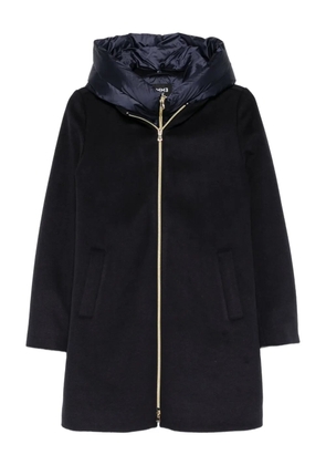 Marella Bacio hooded single-breasted coat - Blue