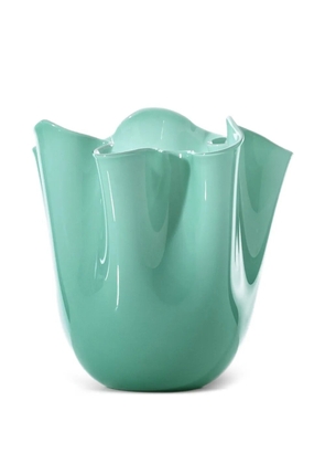 Venini ruffled vase - Green