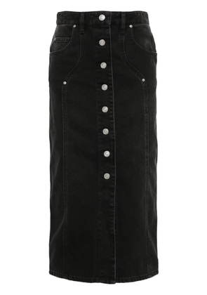 MARANT ÉTOILE Vandy denim midi skirt - Black