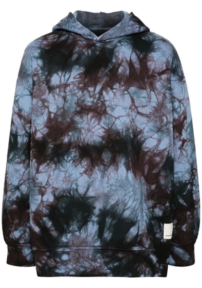 Emporio Armani space-print hoodie - Blue