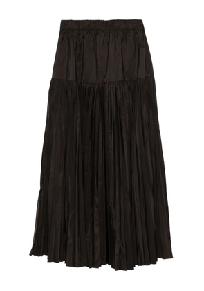 P.A.R.O.S.H. elasticated pleated skirt - Brown