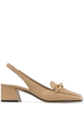 Jimmy Choo 45mm Diamond Tilda slingback pumps - Neutrals