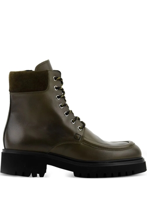 Paul Warmer City lace-up leather boots - Green