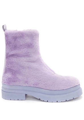 JW Anderson Ecofur ankle boots - Purple