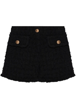 Versace Heritage tweed mini shorts - Black