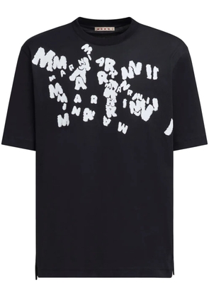Marni logo-print T-shirt - MCN99 BLACK