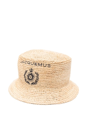 Jacquemus Le Bob Pesco bucket hat - Neutrals