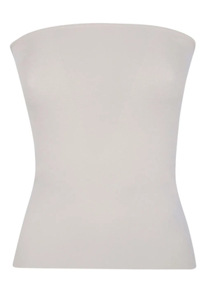ENTIRE STUDIOS ribbed-knit strapless top - White