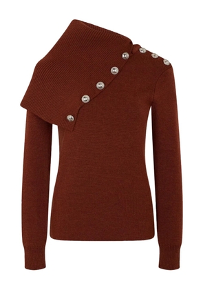 Rabanne wool jumper - Brown