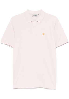 Carhartt WIP embroidered-logo polo shirt - Pink