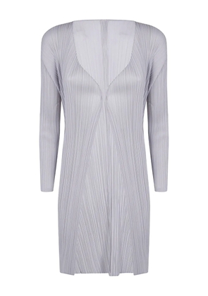 Pleats Please Issey Miyake pleated coat - Grey