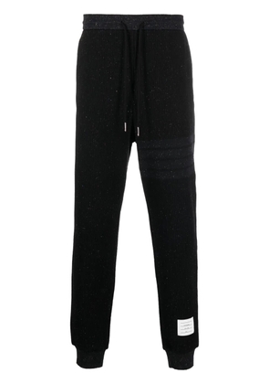 Thom Browne flecked knitted track pants - Black