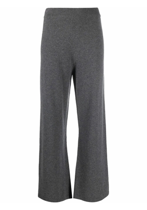 PAULA straight-leg cashmere trousers - Grey