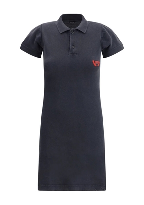 Balenciaga polo-collar mini dress - Black