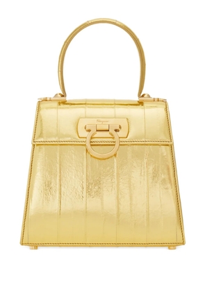 Ferragamo small Iconic top-handle cross body bag - Gold