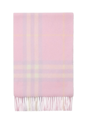 Burberry checked cashmere scarf - Pink