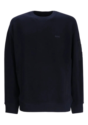 BOSS zip-pocket sweatshirt - Blue