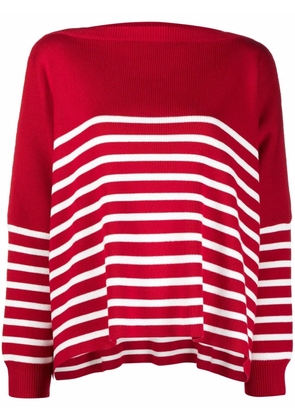 Valentino Garavani horizontal-stripe jumper - Red