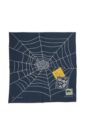 KAPITAL spiderweb graphic-print bandana - Blue