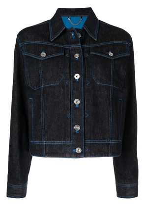 Ferragamo cropped denim jacket - Blue