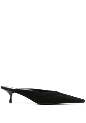 Victoria Beckham 45mm pointed-toe leather mules - Black