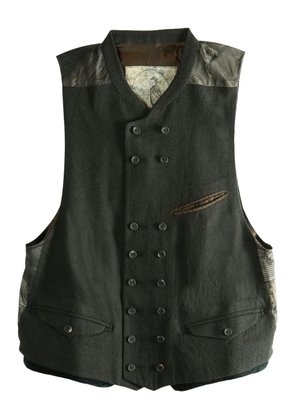 Ziggy Chen wool double-breasted waistcoat - Grey