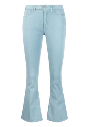 DONDUP logo-patch bootcut jeans - Blue